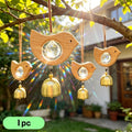 Wooden Bird Crystal Sun Catcher